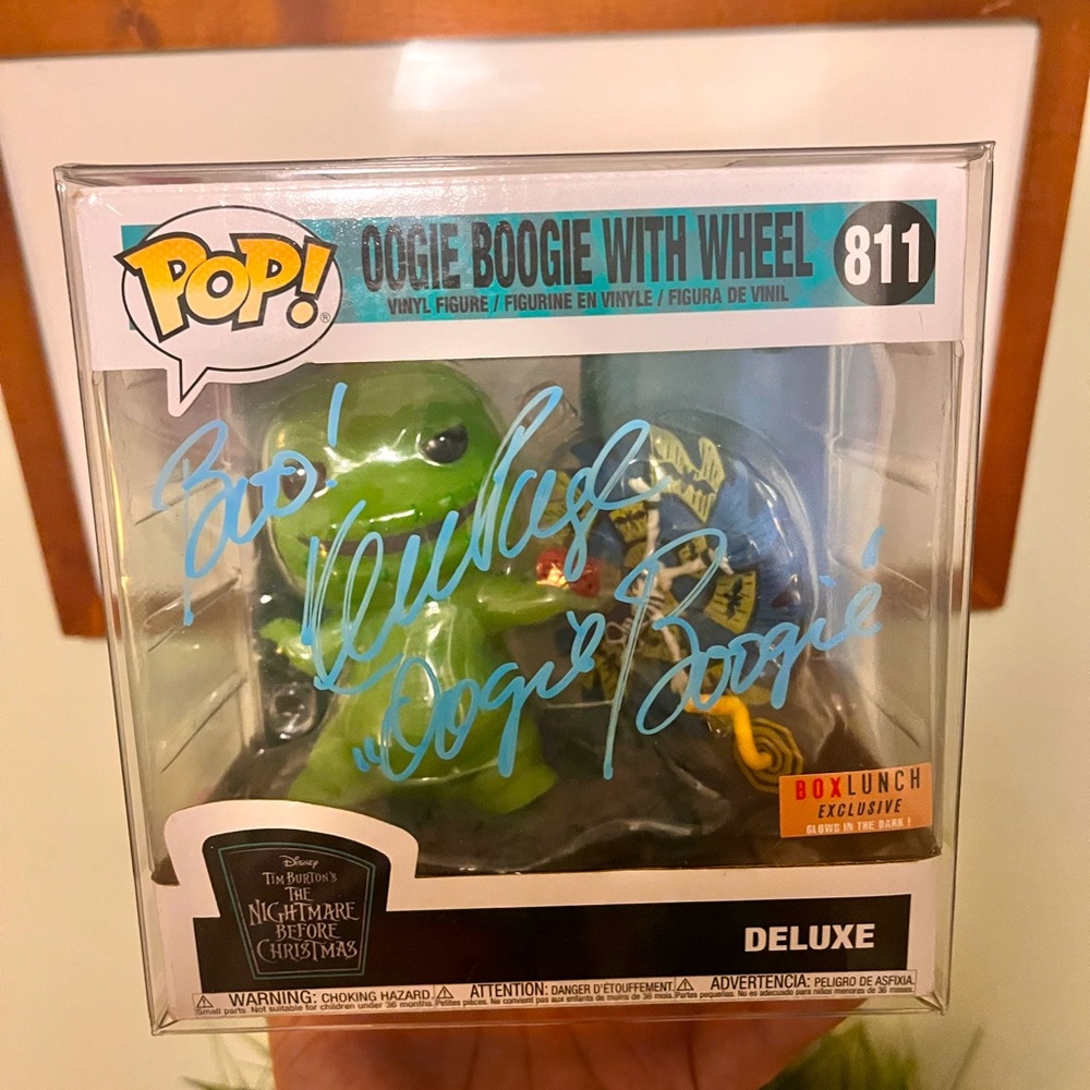 JSA CERTIFIED SIGNED Oogie Boogie Funko Pop